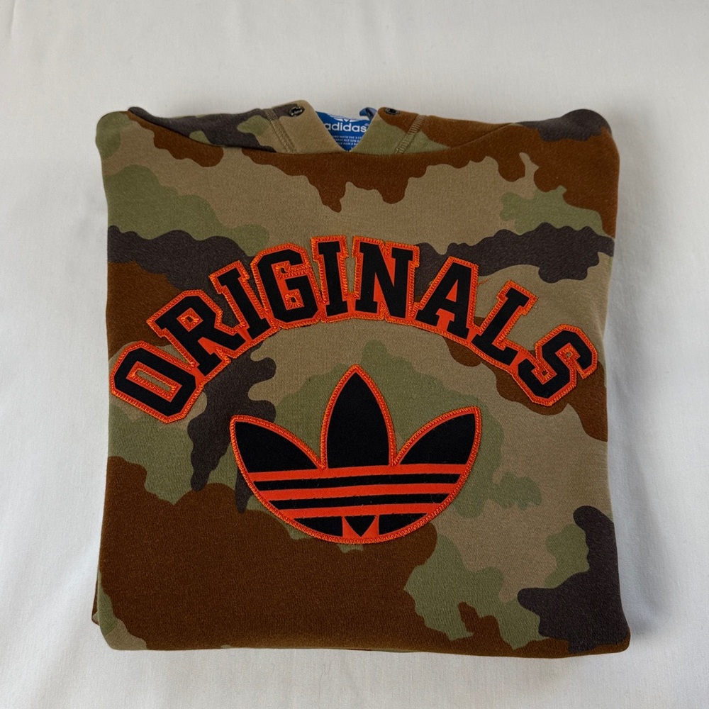 Adidas men Camo Hoodie - Green and Brown